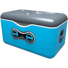 Kaleigo KAL-BLUE 47.5-Quart Cooler with Removable Bluetooth Speaker (Blue)
