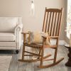 Indoor/Outdoor Patio Porch Natural Slat Rocking Chair
