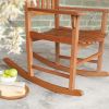 Set of 2 - Indoor/Outdoor Patio Porch Natural Slat Rocking Chairs