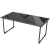 Outdoor Black Steel Frame 4-Piece Patio Furniture Set