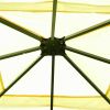 10 x 10 Ft Outdoor Steel Frame Gazebo Shelter with Waterproof Polyester Canopy