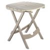 Folding Patio Table in Desert Clay Color Outdoor Resin - Made in USA