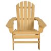 Yellow Wood Adirondack Chair for Patio Garden Outdoor