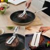 2 Pcs Stainless Steel Food Tongs Serving Clips Buffet BBQ Tongs, 26.5cm