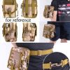 Outdoor Zipper Arm Bags Waist Pack Bag Fanny Pack Hip Bum Bag Men/Women - Brown