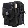 Outdoor Zipper Arm Bags Waist Pack Bag Fanny Pack Hip Bum Bag Men/Women - Black